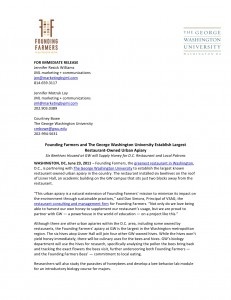 FF GW Apiary Press Release. 6.23.11