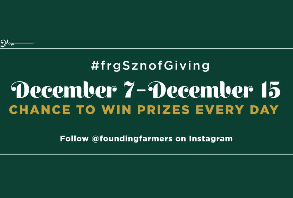 #frgSznofGiving Instagram Holiday Giveaway
