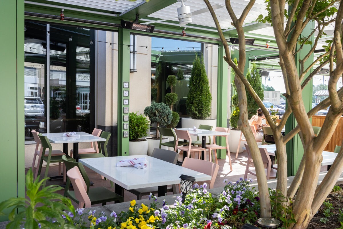 Outdoor patio at MoCo's Founding Farmers